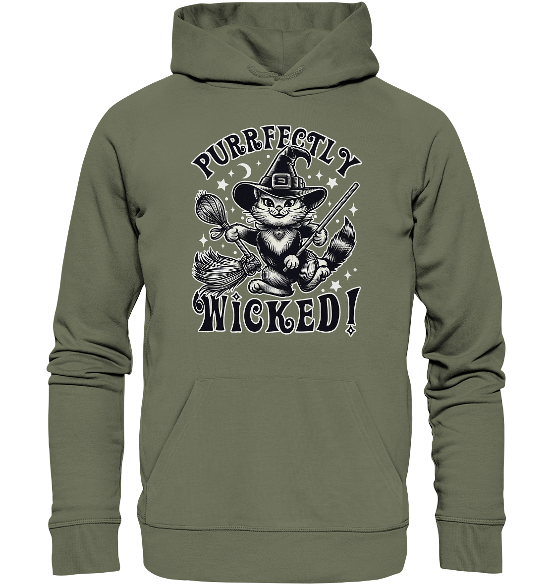 Purrfectly Wicked – Magischer Katzenzauber mit Schalk - Premium UnisexFaunaFeels Onlineshoppurrfectly wicked – magischer katzenzauber mit schalk - premium unisex hoodie
