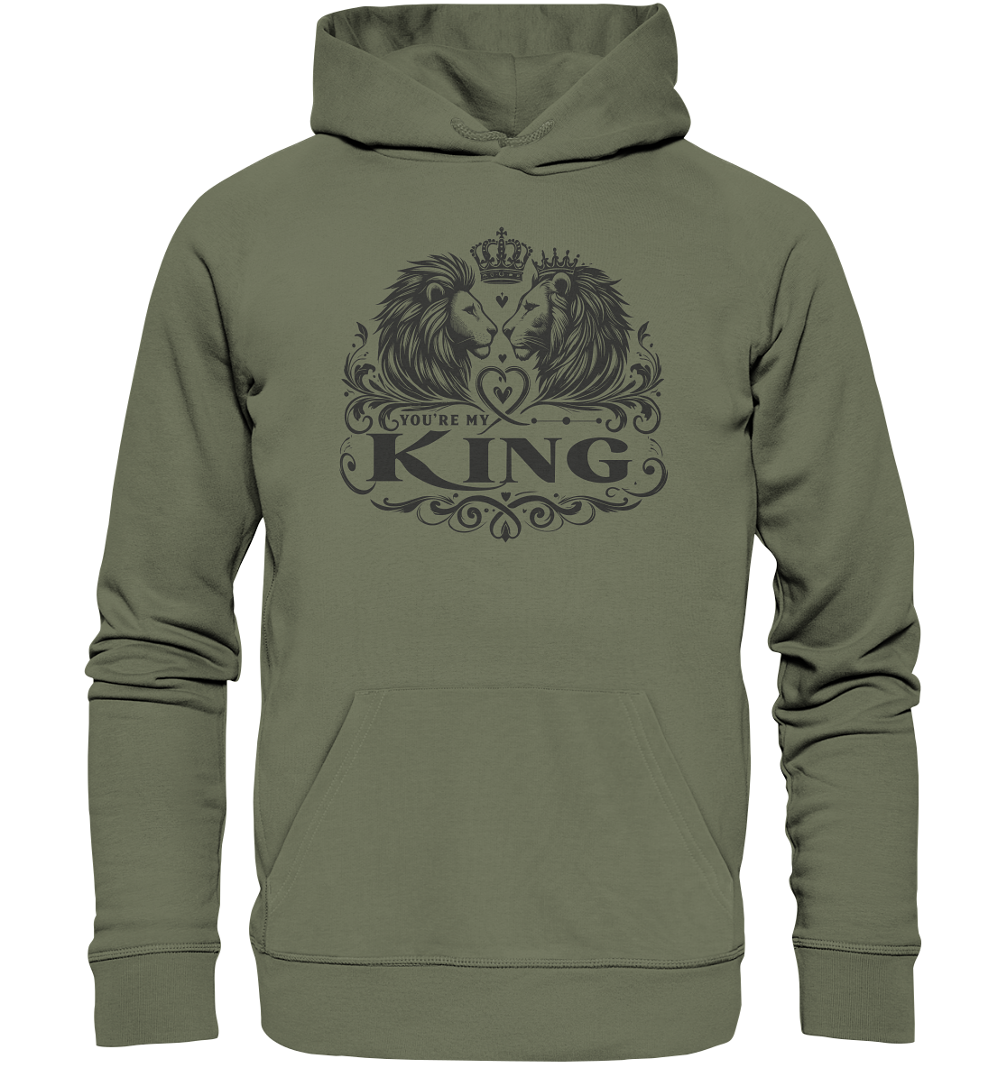 You're My King - Majestätische Löwen mit Krone - Premium Unisex HoodieFaunaFeels OnlineshopKing - Majestätische