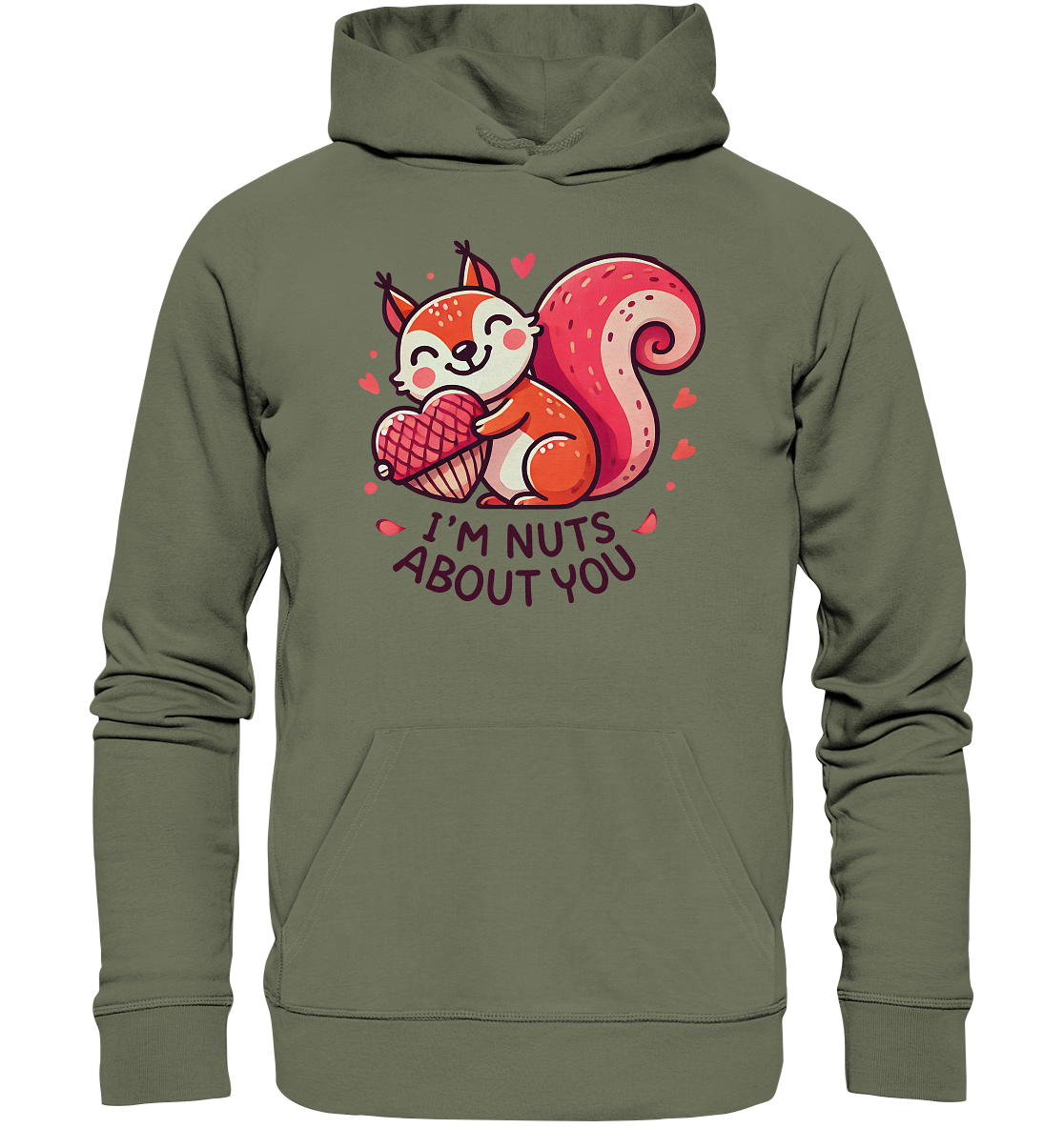 I'm Nuts About You - Süßes Eichhörnchen mit Herznuss Valentinsdesign -FaunaFeels OnlineshopI m