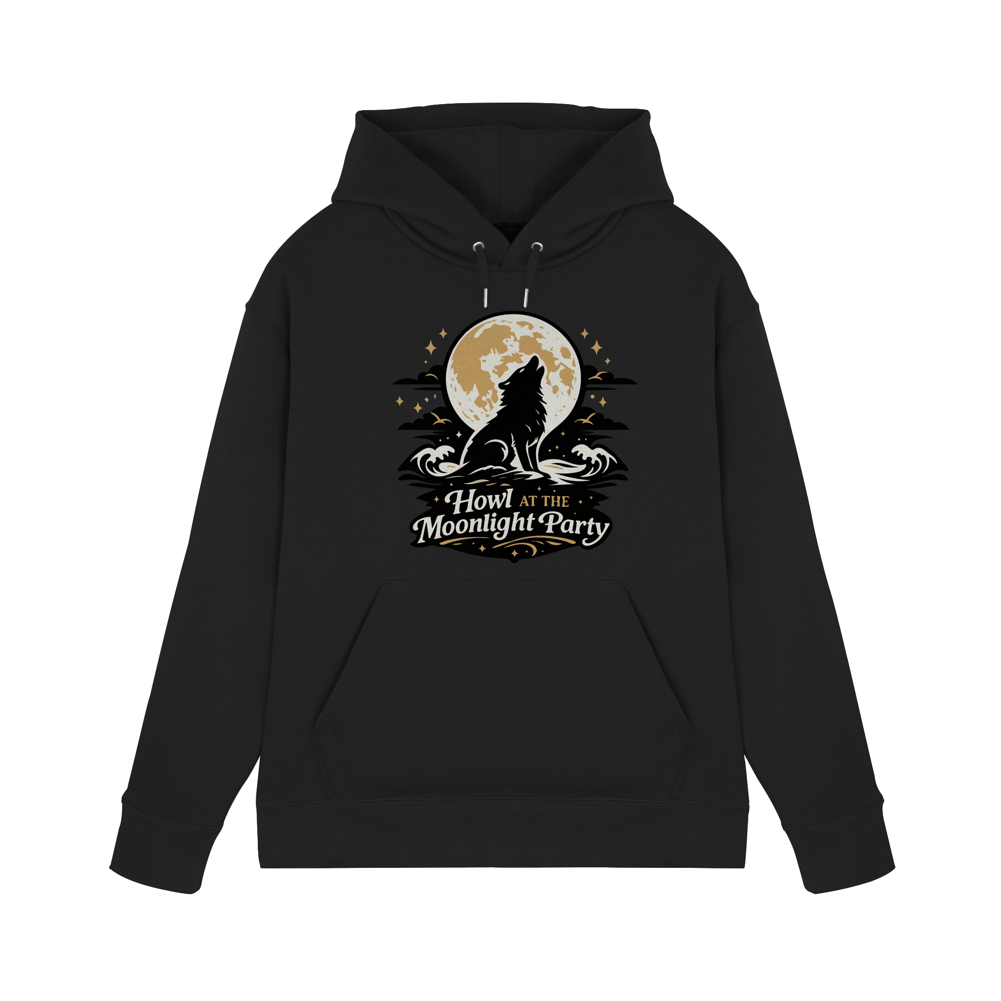 Howl at the Moonlight Party Wolf – Mondheuler Beach - Premium Unisex Hoodie