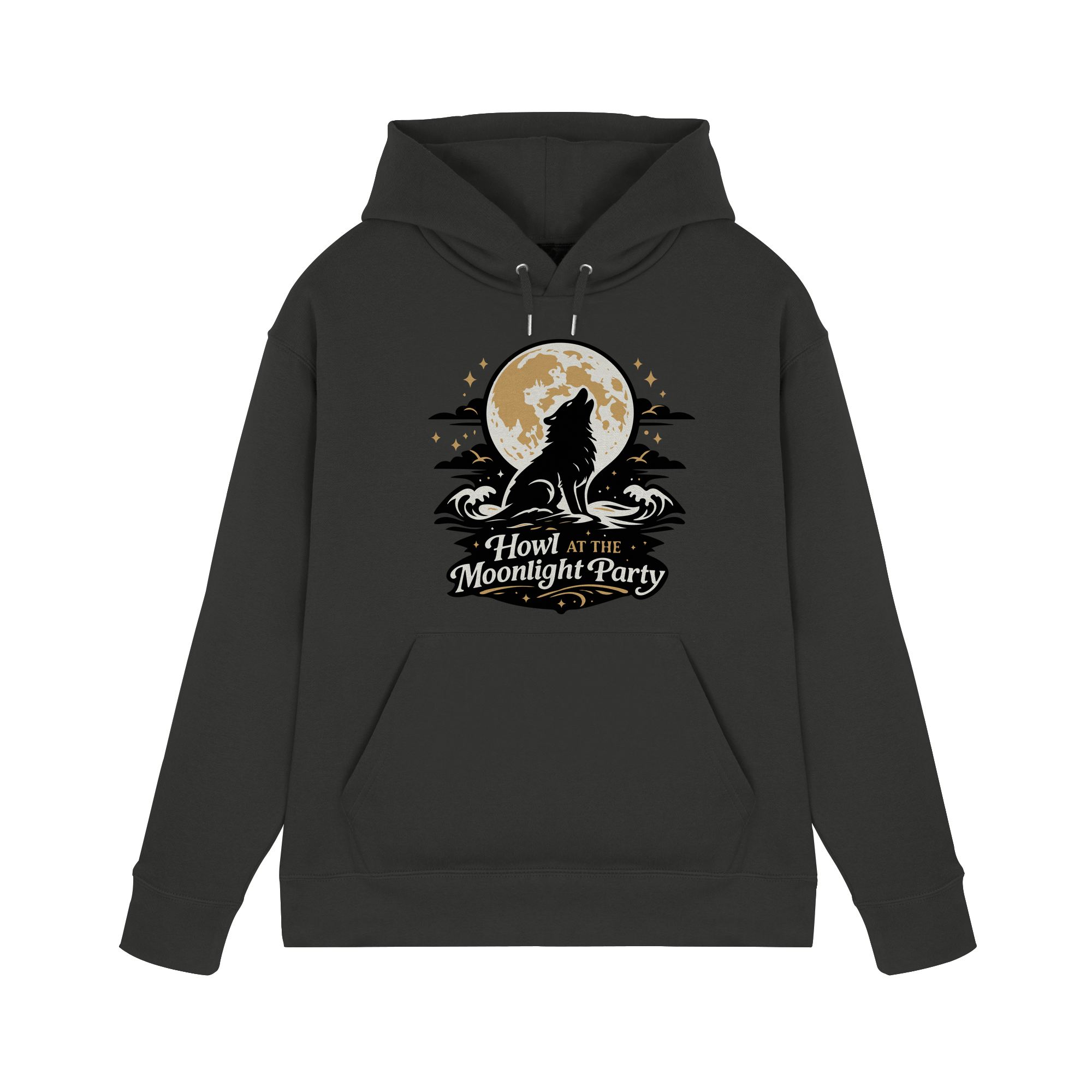 Howl at the Moonlight Party Wolf – Mondheuler Beach - Premium Unisex Hoodie