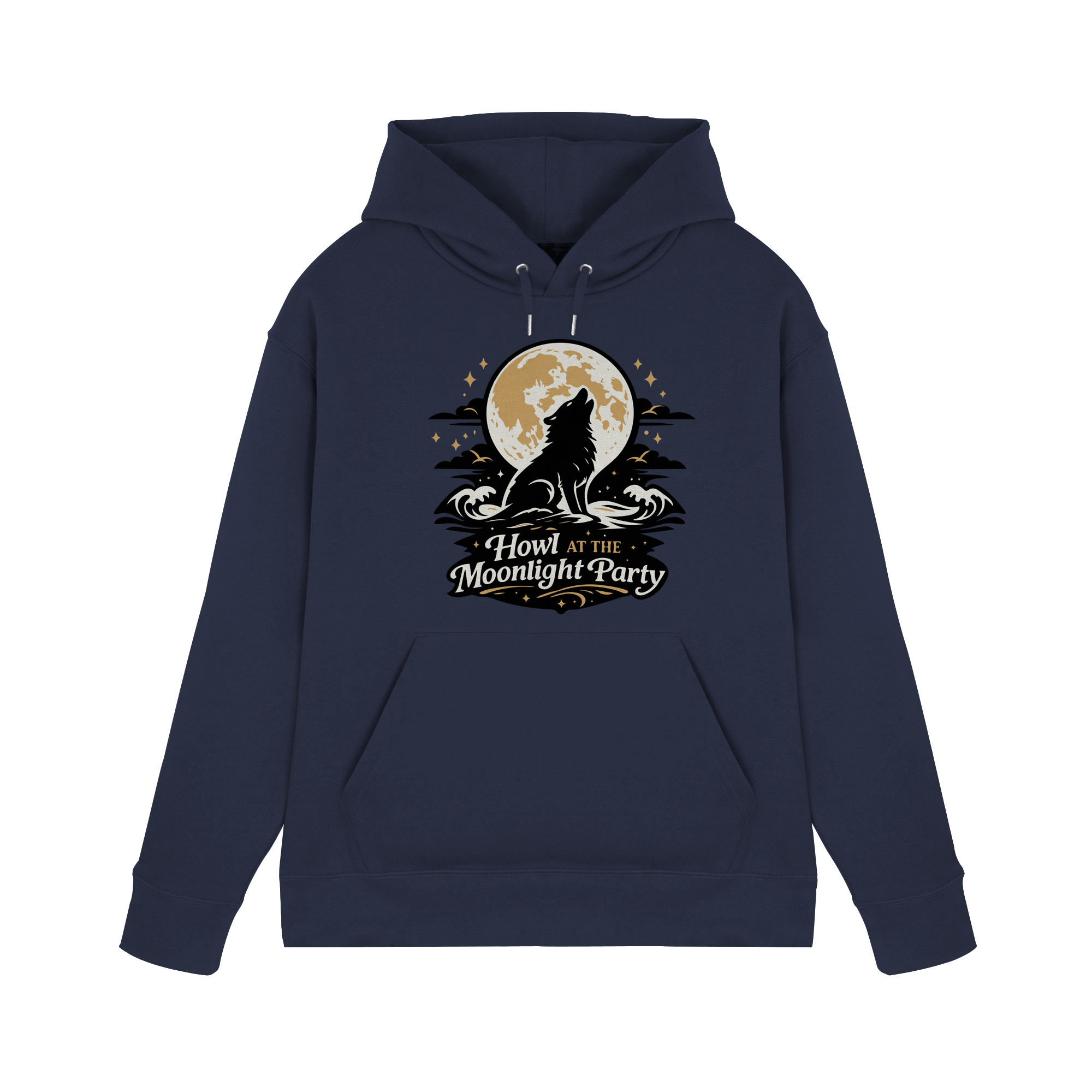 Howl at the Moonlight Party Wolf – Mondheuler Beach - Premium Unisex Hoodie