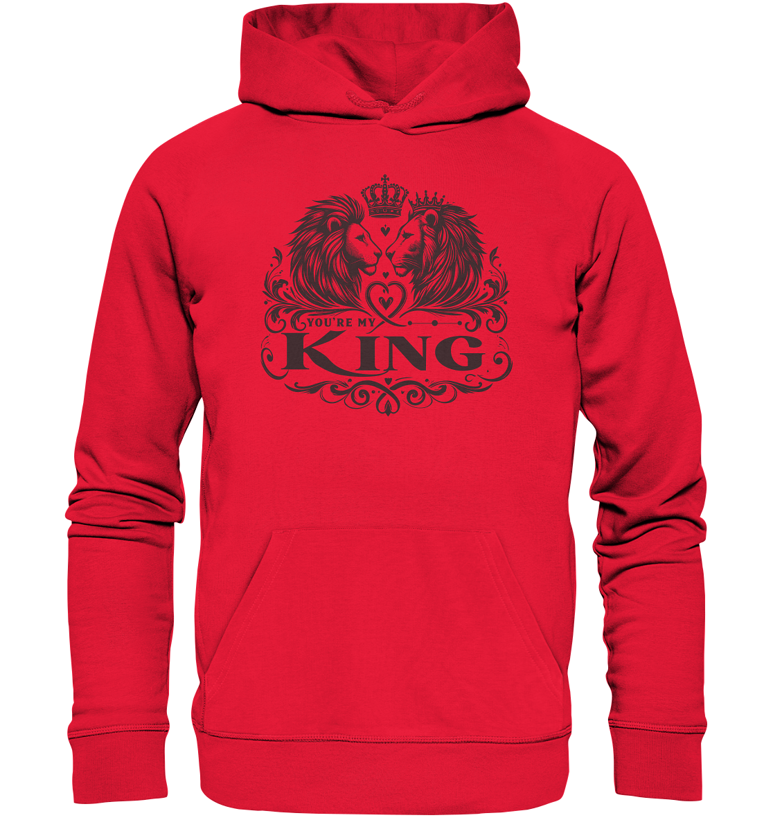 You're My King - Majestätische Löwen mit Krone - Premium Unisex HoodieFaunaFeels OnlineshopKing - Majestätische