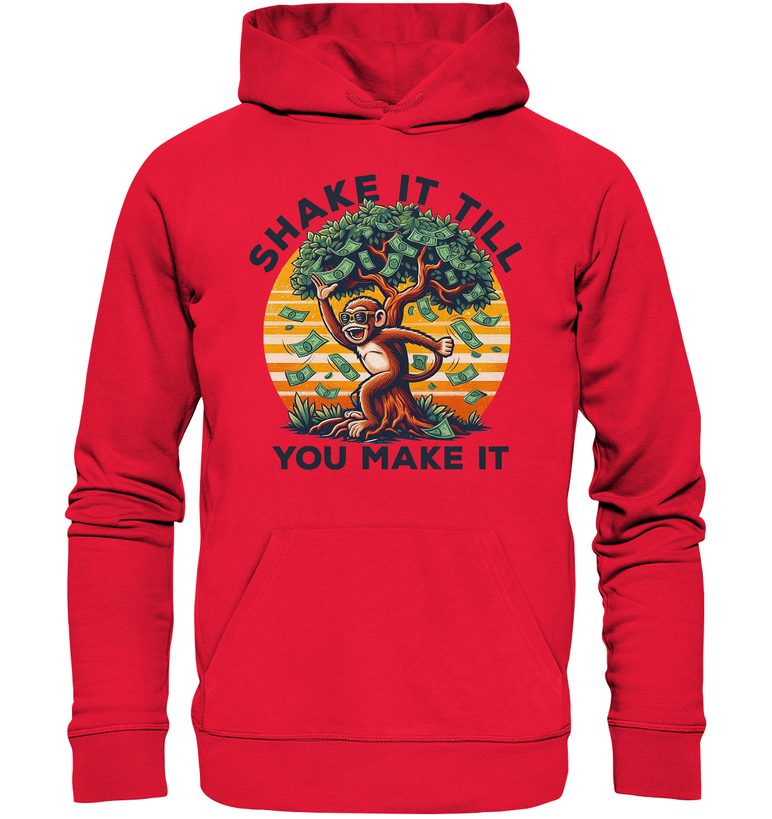 Shake It Till You Make It – Affe am Geldbaum - Premium Unisex HoodieFaunaFeels OnlineshopGeldbaum - Premium Unisex Hoodie