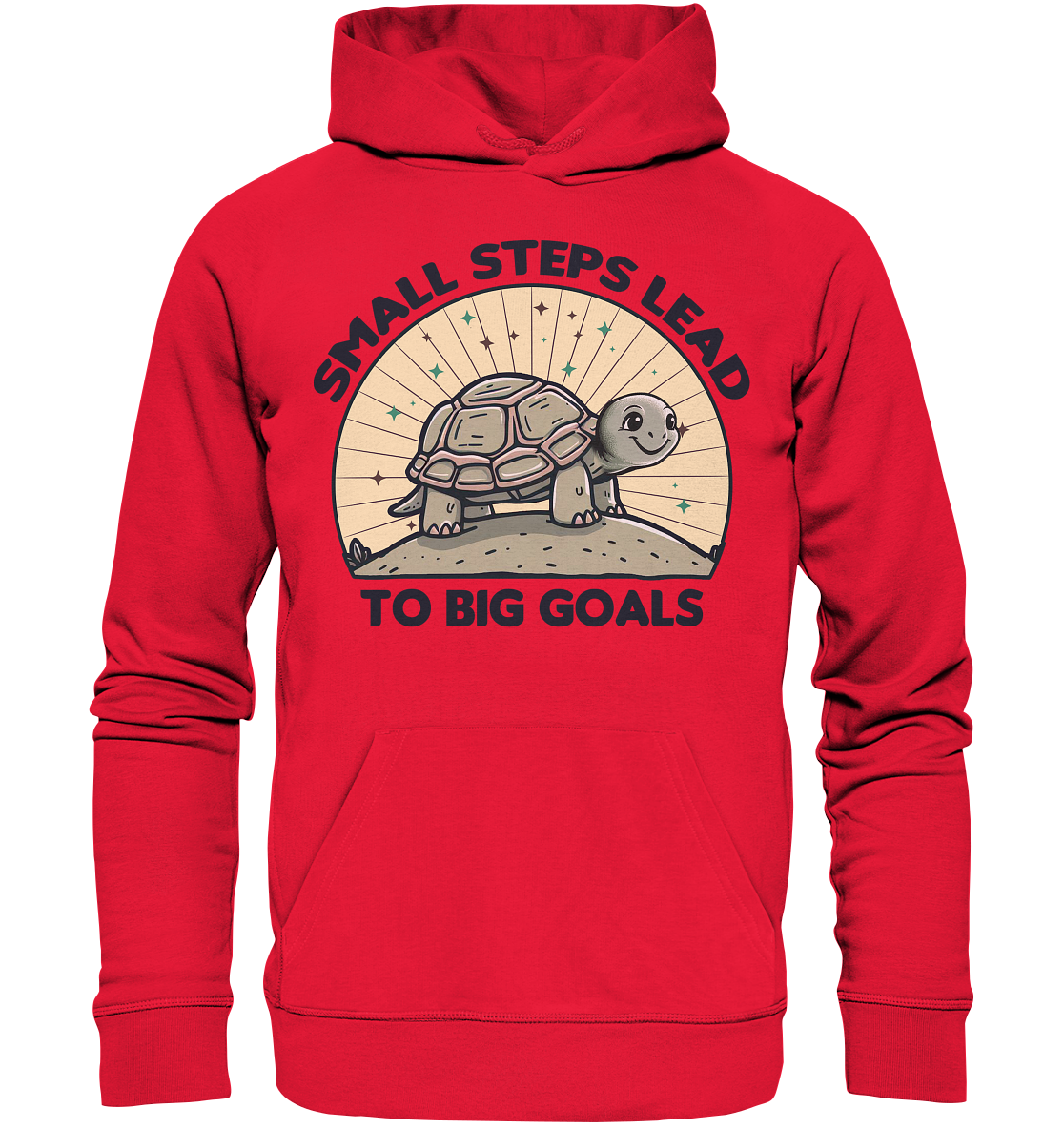 Small Steps Lead to Big Goals – Zielstrebige Schildkröte - Premium UniFaunaFeels OnlineshopSmall Steps Lead