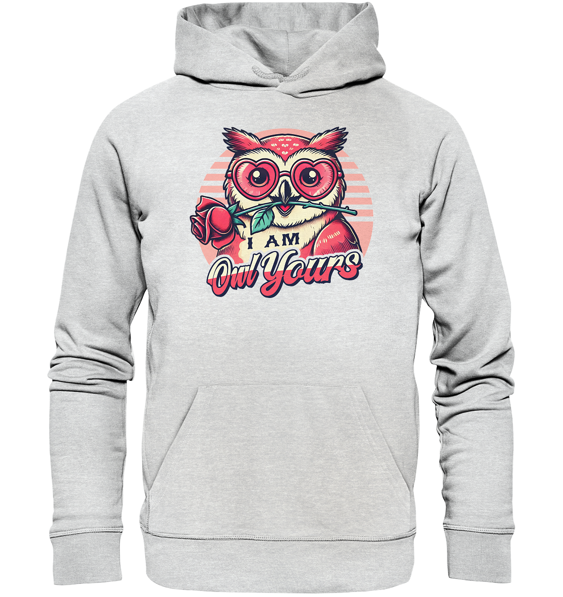 I Am Owl Yours - Verliebte Eule mit Herz-Sonnenbrille und Rose - PremiFaunaFeels OnlineshopOwl