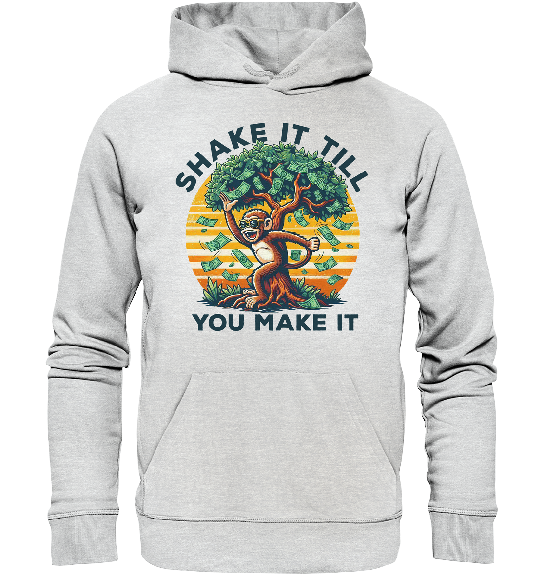 Shake It Till You Make It – Affe am Geldbaum - Premium Unisex HoodieFaunaFeels OnlineshopGeldbaum - Premium Unisex Hoodie