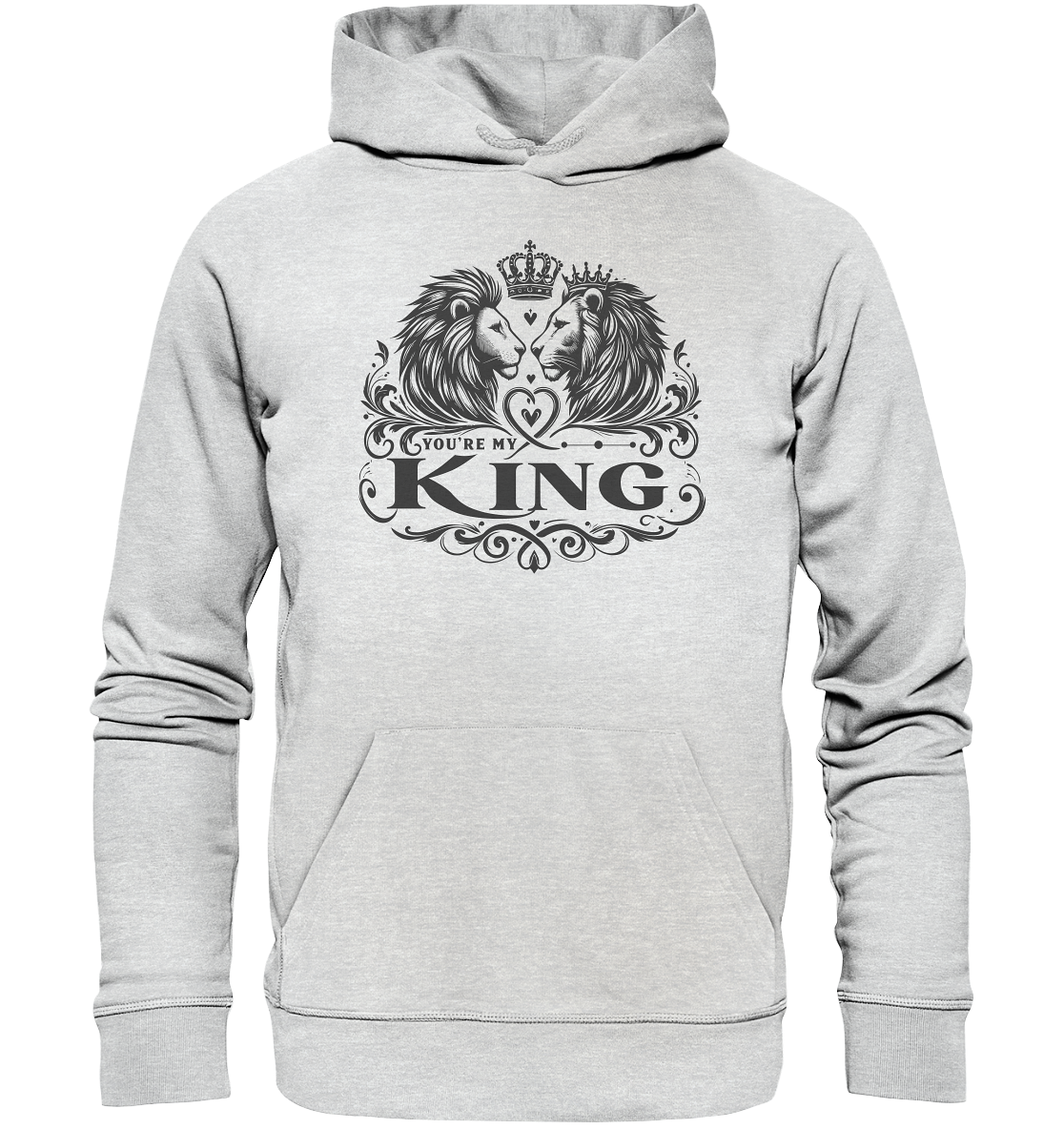 You're My King - Majestätische Löwen mit Krone - Premium Unisex HoodieFaunaFeels OnlineshopKing - Majestätische