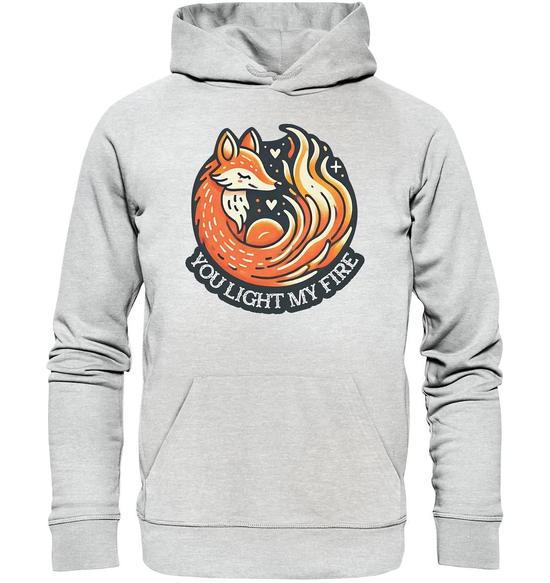 ou Light My Fire - Niedlicher Fuchs mit Flamme - Premium Unisex HoodieFaunaFeels OnlineshopFire - Niedlicher Fuchs mit Flamme - Premium Unisex Hoodie