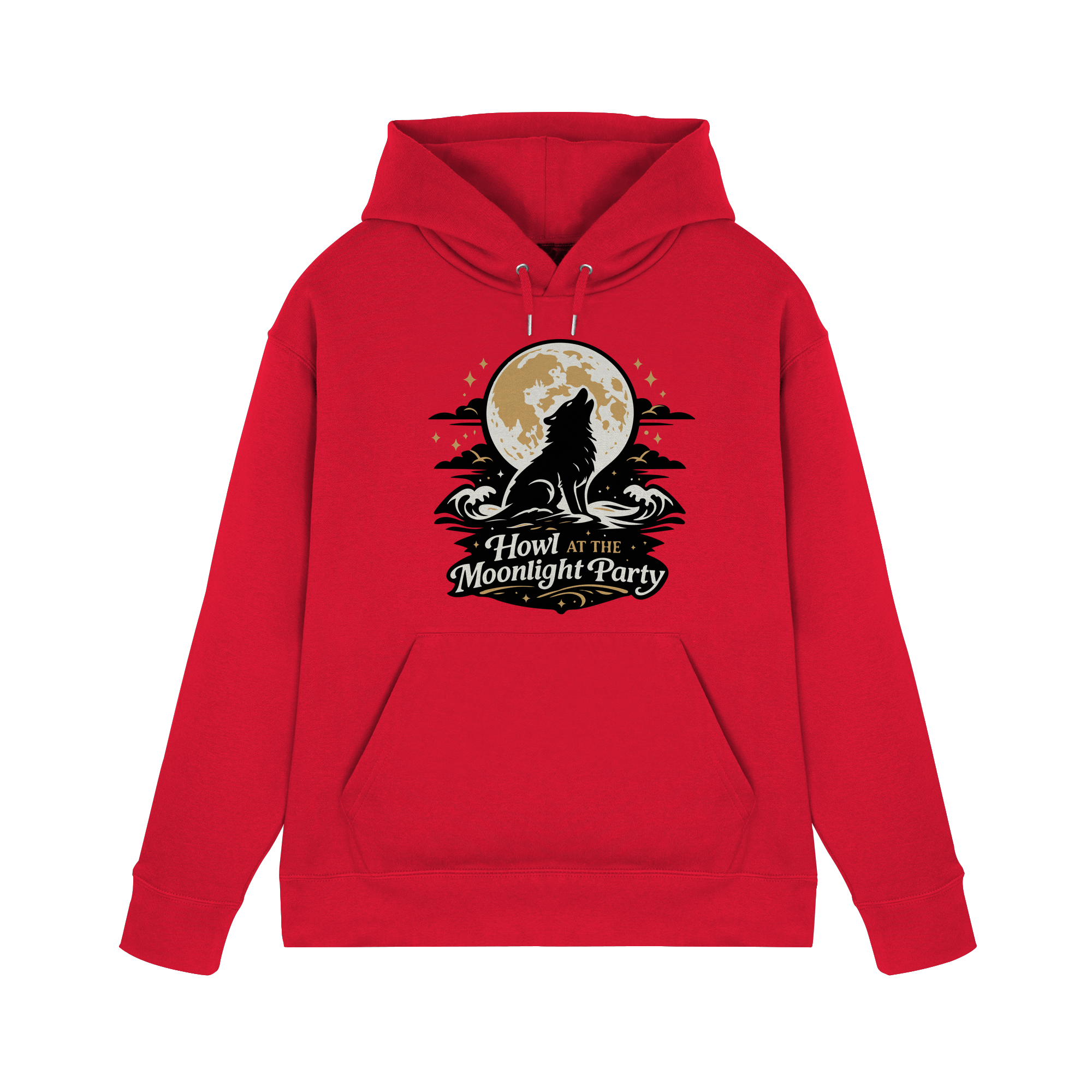 Howl at the Moonlight Party Wolf – Mondheuler Beach - Premium Unisex Hoodie