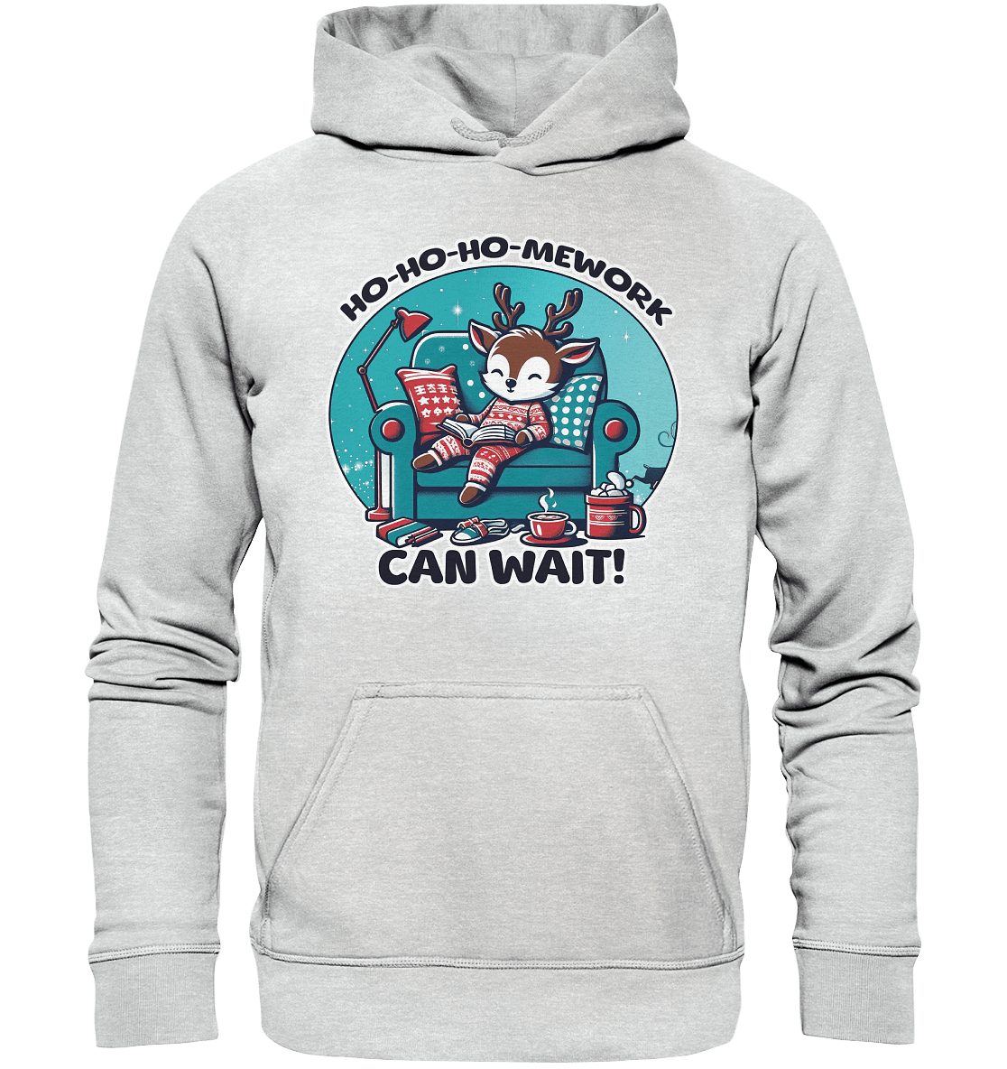 Ho - Ho - Ho - mework Can Wait – Das gemütliche Rentier im Weihnachtsschlaf! - Kids Premium Hoodie - FaunaFeels Onlineshop Kids & Babys
