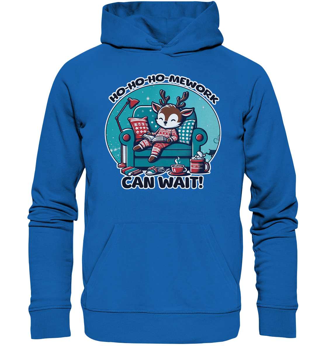 Ho - Ho - Ho - mework Can Wait – Das gemütliche Rentier im Weihnachtsschlaf! - Premium Unisex Hoodie - FaunaFeels Onlineshop Hoodies