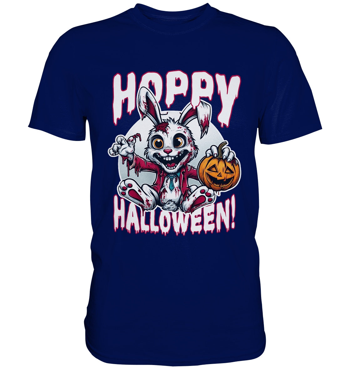 Hoppy Halloween – Der gruseligste Hase der Saison! - Premium Shirt - FaunaFeels Onlineshop Unisex - Shirts