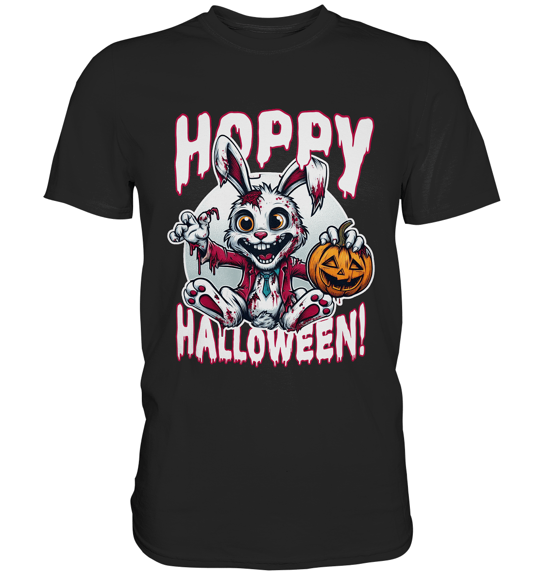 Hoppy Halloween – Der gruseligste Hase der Saison! - Premium Shirt - FaunaFeels Onlineshop Unisex - Shirts
