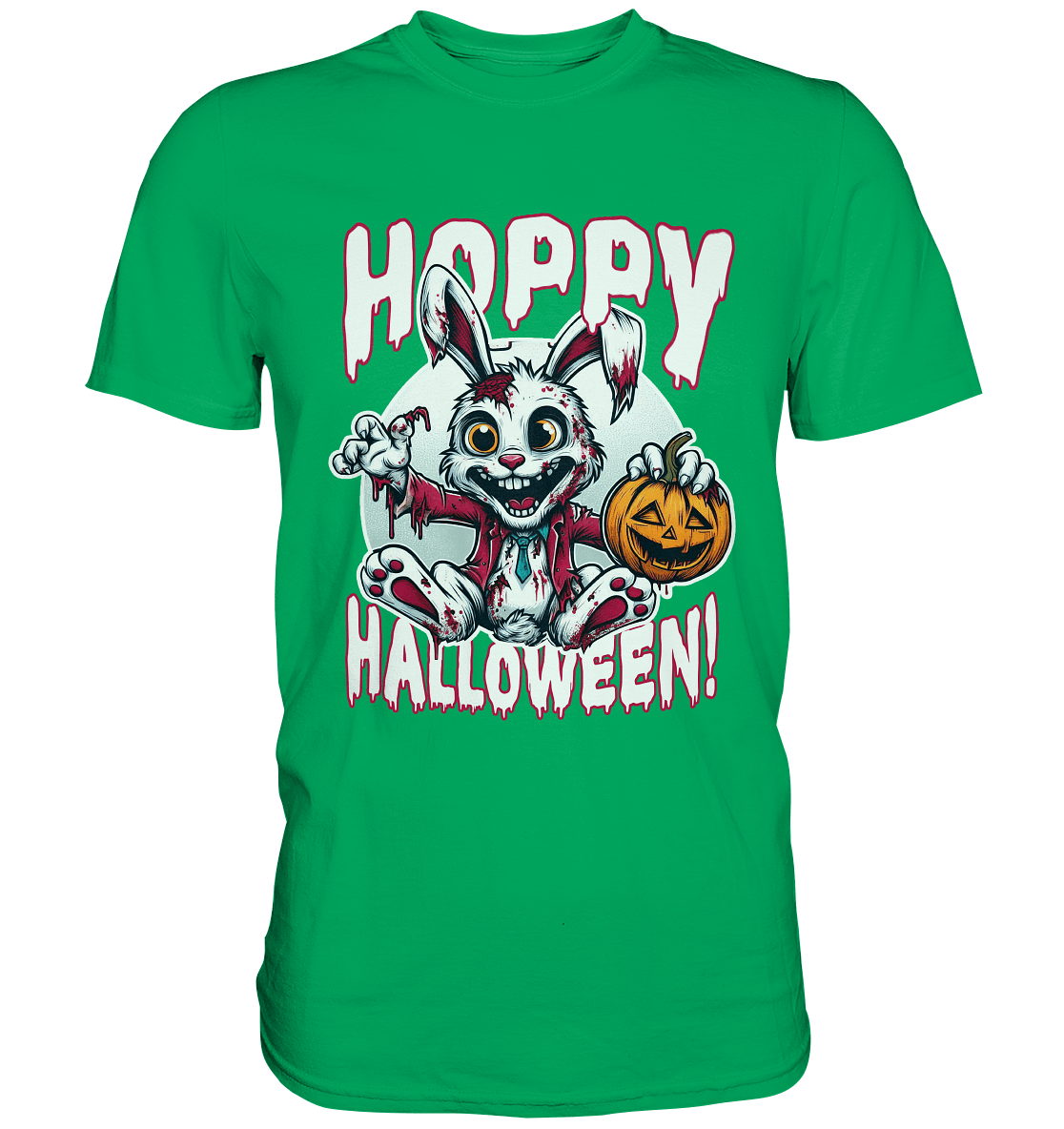 Hoppy Halloween – Der gruseligste Hase der Saison! - Premium Shirt - FaunaFeels Onlineshop Unisex - Shirts