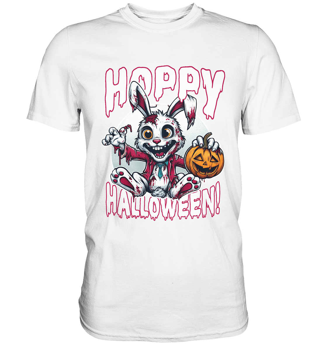 Hoppy Halloween – Der gruseligste Hase der Saison! - Premium Shirt - FaunaFeels Onlineshop Unisex - Shirts