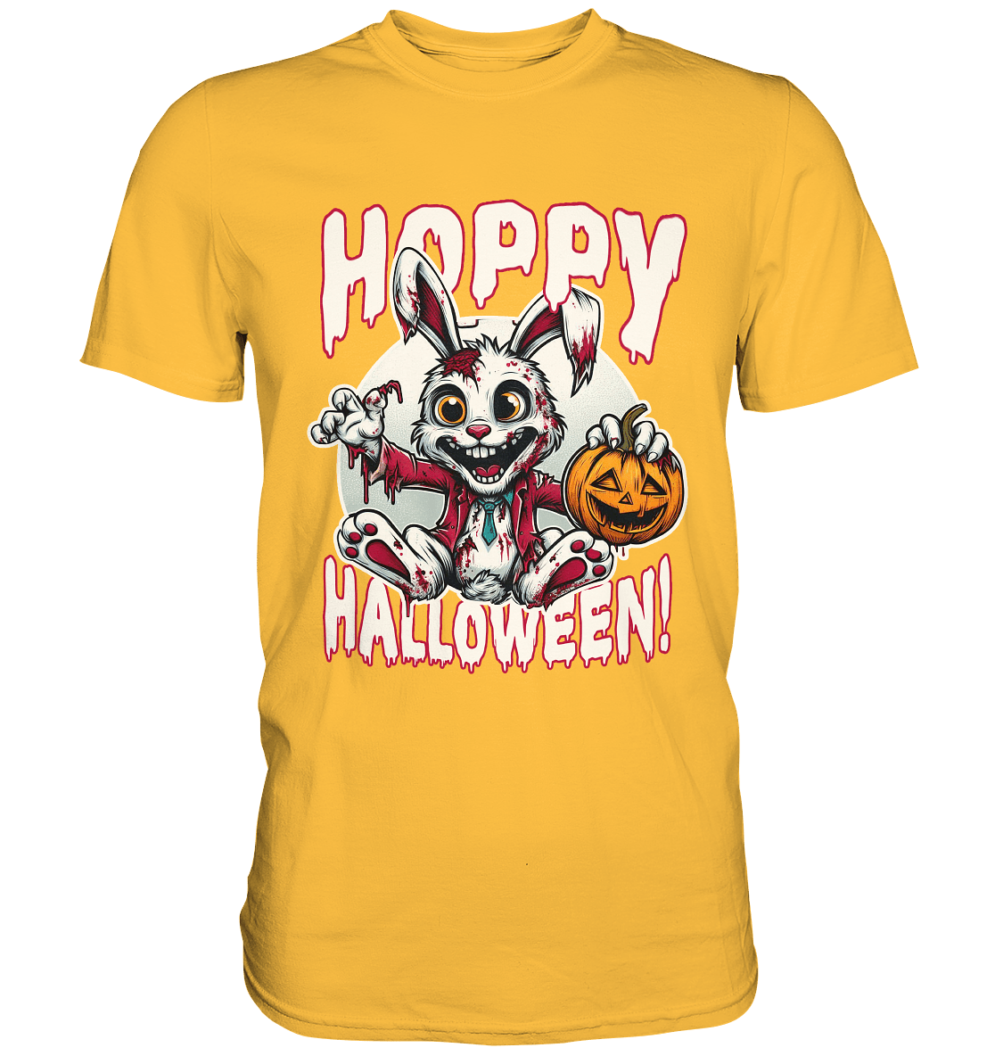 Hoppy Halloween – Der gruseligste Hase der Saison! - Premium Shirt - FaunaFeels Onlineshop Unisex - Shirts