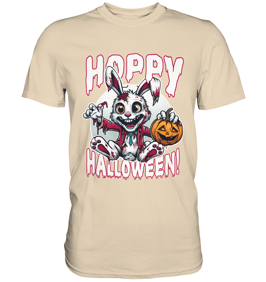 Hoppy Halloween – Der gruseligste Hase der Saison! - Premium Shirt - FaunaFeels Onlineshop Unisex - Shirts