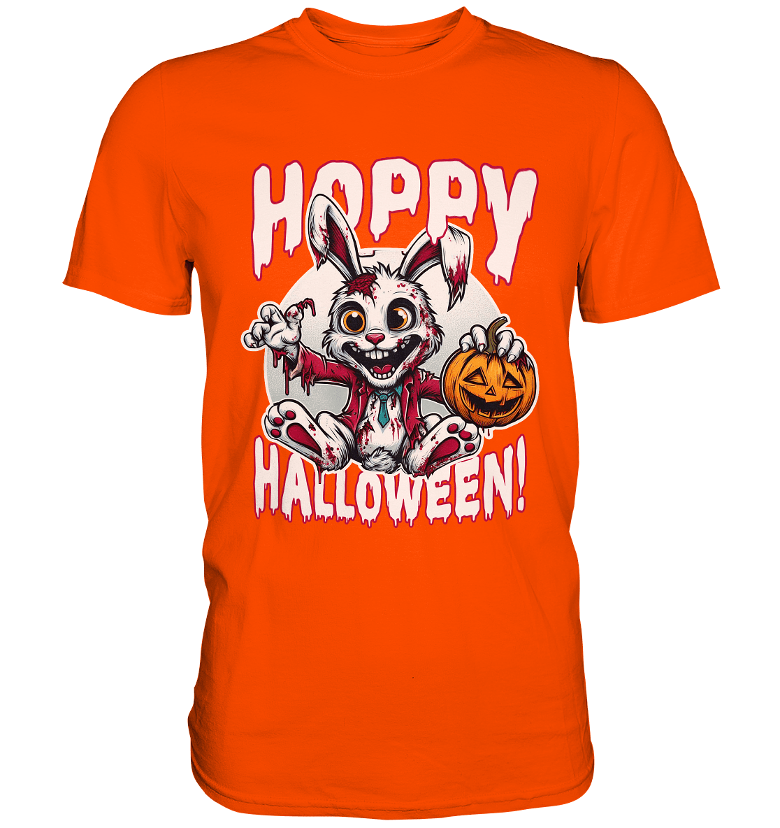Hoppy Halloween – Der gruseligste Hase der Saison! - Premium Shirt - FaunaFeels Onlineshop Unisex - Shirts