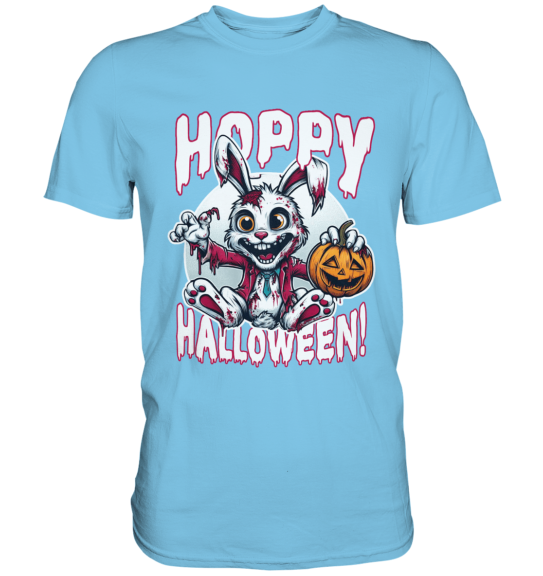 Hoppy Halloween – Der gruseligste Hase der Saison! - Premium Shirt - FaunaFeels Onlineshop Unisex - Shirts
