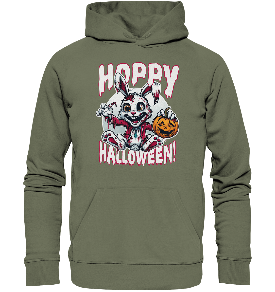 Hoppy Halloween – Der gruseligste Hase der Saison! - Premium Unisex Hoodie - FaunaFeels Onlineshop Hoodies