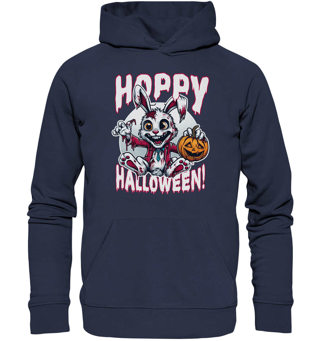 Hoppy Halloween – Der gruseligste Hase der Saison! - Premium Unisex Hoodie - FaunaFeels Onlineshop Hoodies