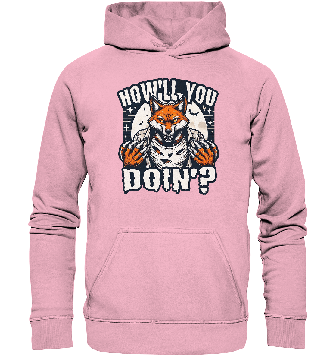 Howl You Doin' – Der wilde Fuchs im Mondlicht! - Kids Premium Hoodie - FaunaFeels Onlineshop Kids & Babys