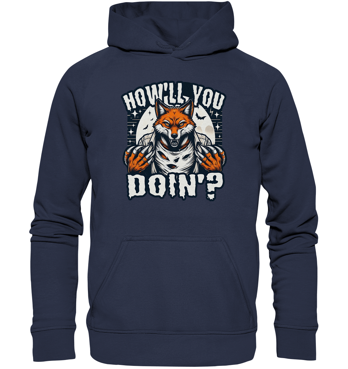 Howl You Doin' – Der wilde Fuchs im Mondlicht! - Kids Premium Hoodie - FaunaFeels Onlineshop Kids & Babys
