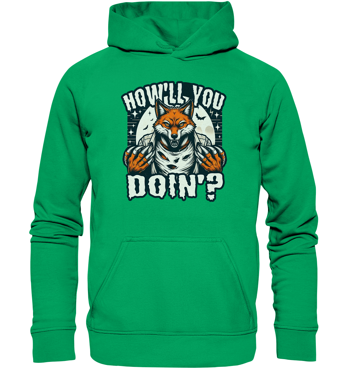 Howl You Doin' – Der wilde Fuchs im Mondlicht! - Kids Premium Hoodie - FaunaFeels Onlineshop Kids & Babys