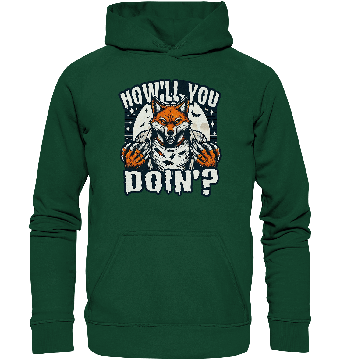 Howl You Doin' – Der wilde Fuchs im Mondlicht! - Kids Premium Hoodie - FaunaFeels Onlineshop Kids & Babys