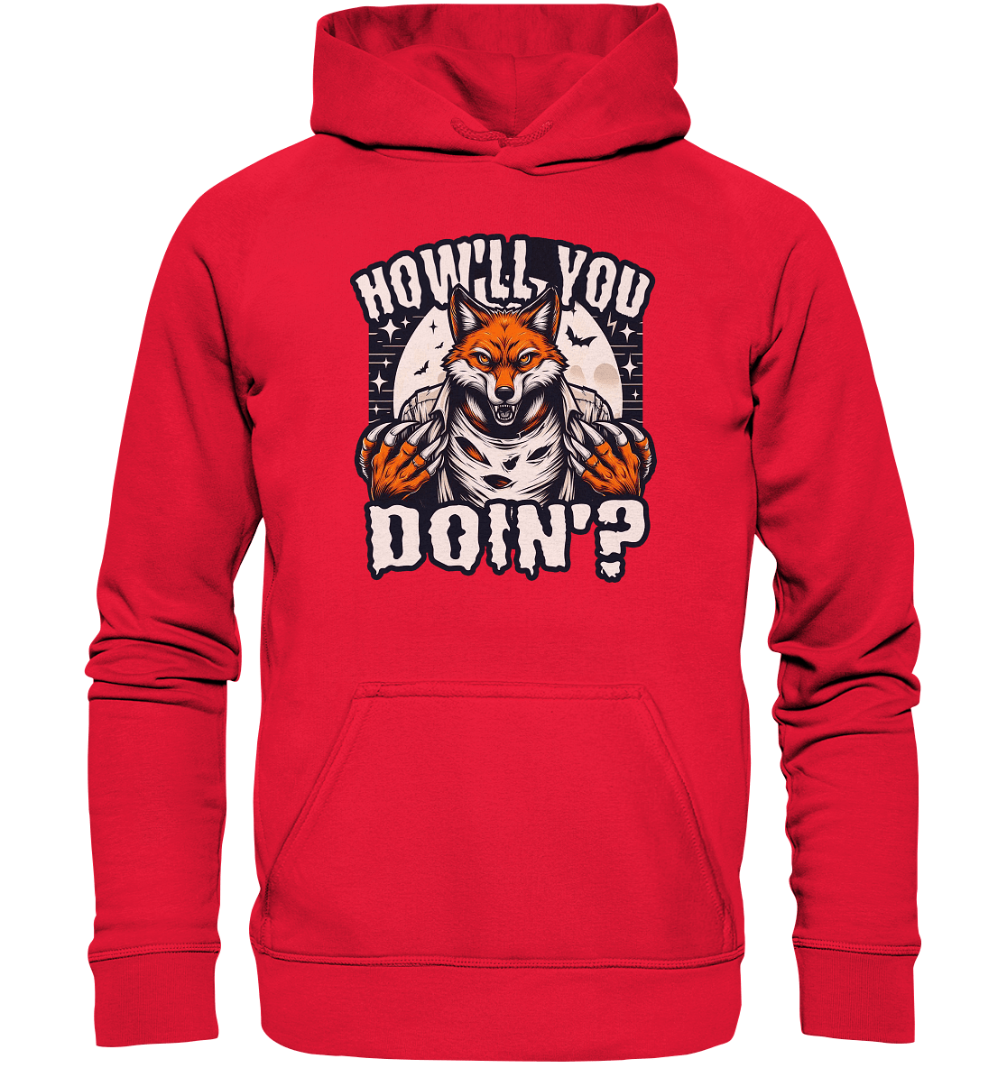 Howl You Doin' – Der wilde Fuchs im Mondlicht! - Kids Premium Hoodie - FaunaFeels Onlineshop Kids & Babys