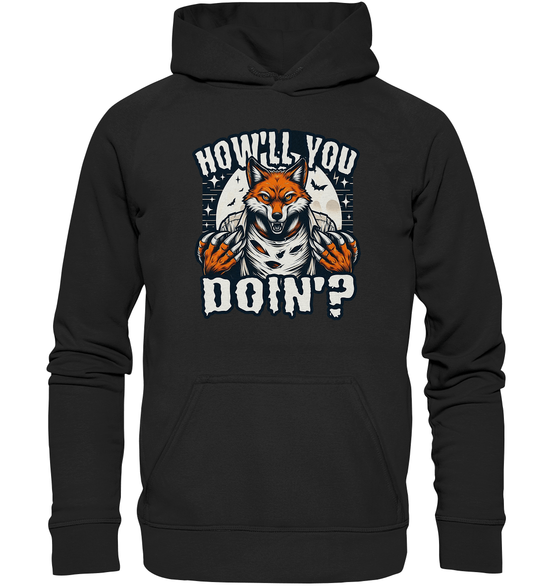 Howl You Doin' – Der wilde Fuchs im Mondlicht! - Kids Premium Hoodie - FaunaFeels Onlineshop Kids & Babys