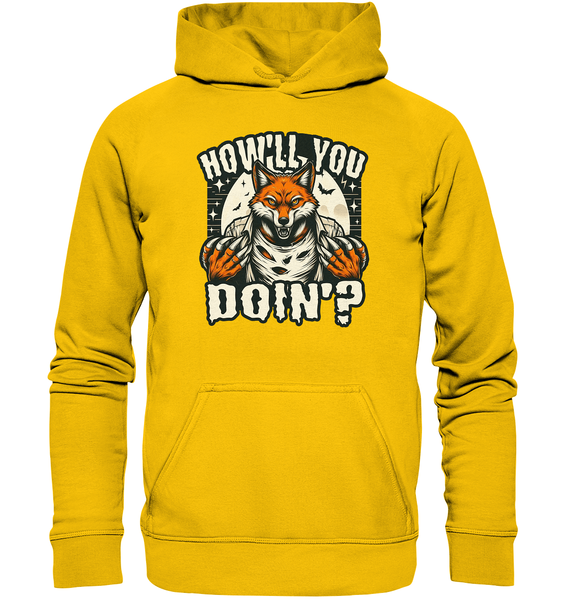Howl You Doin' – Der wilde Fuchs im Mondlicht! - Kids Premium Hoodie - FaunaFeels Onlineshop Kids & Babys