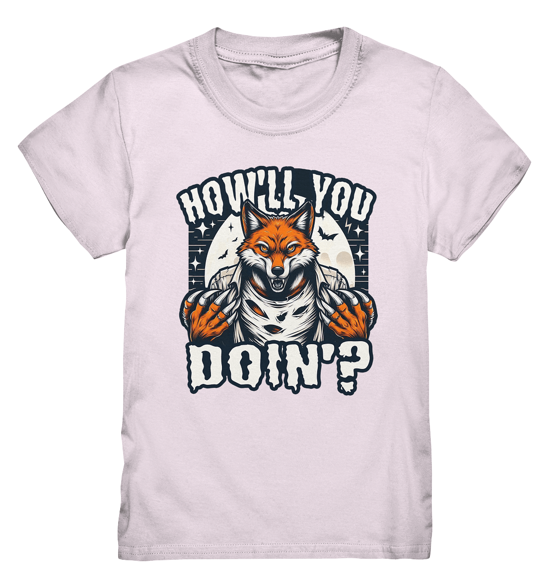 Howl You Doin' – Der wilde Fuchs im Mondlicht! - Kids Premium Shirt - FaunaFeels Onlineshop Kids & Babys