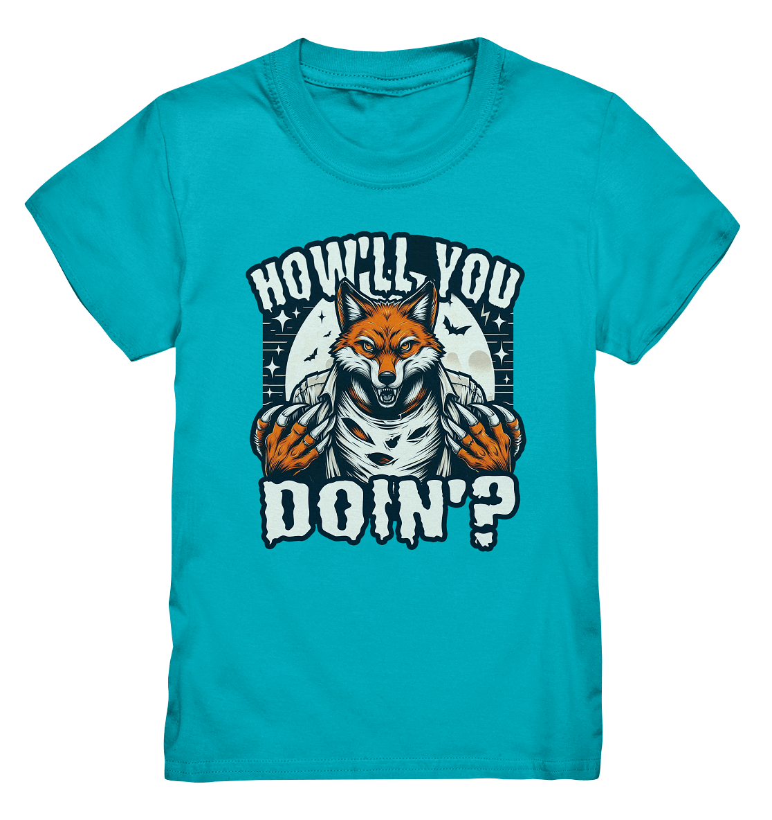 Howl You Doin' – Der wilde Fuchs im Mondlicht! - Kids Premium Shirt - FaunaFeels Onlineshop Kids & Babys