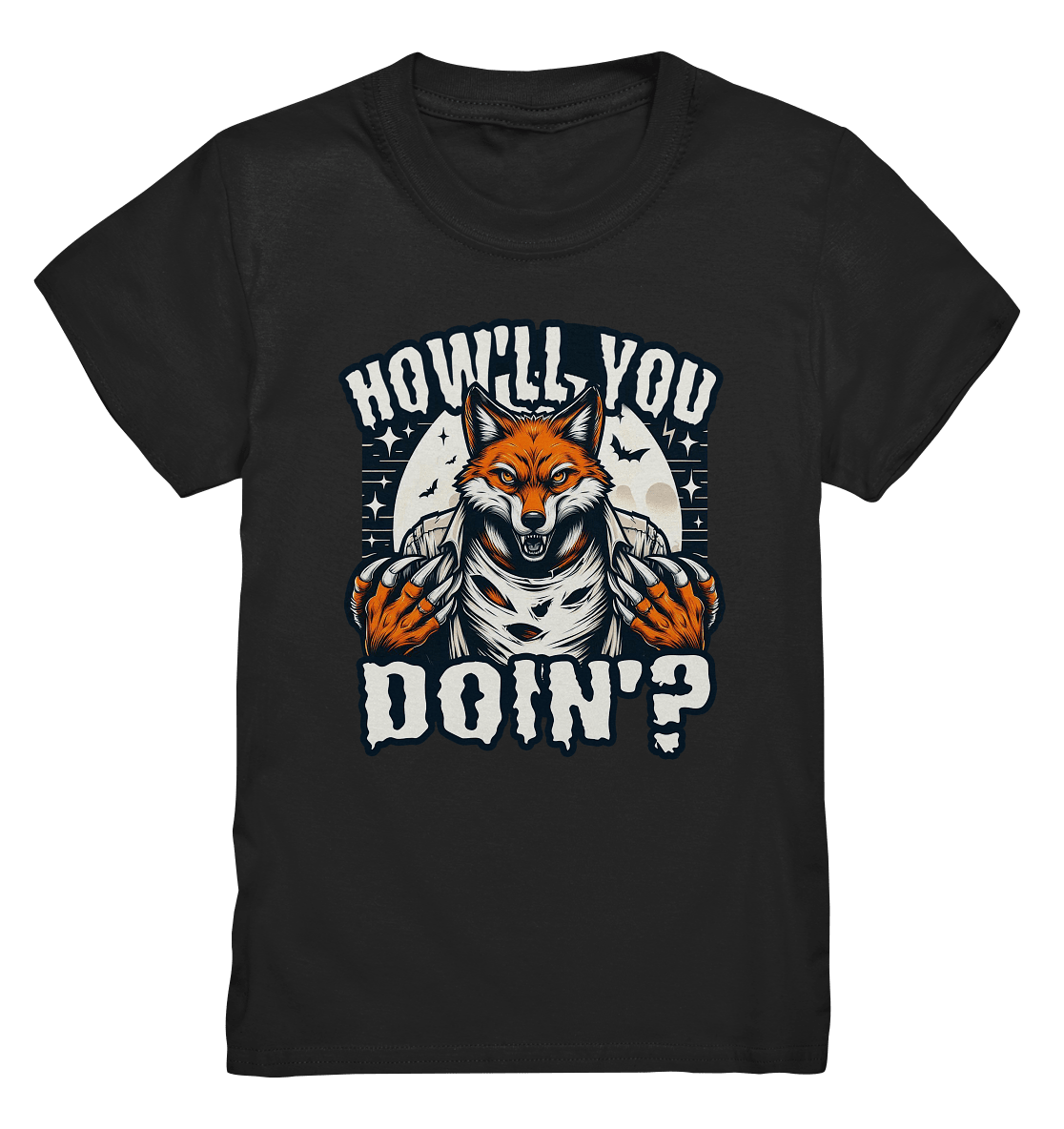 Howl You Doin' – Der wilde Fuchs im Mondlicht! - Kids Premium Shirt - FaunaFeels Onlineshop Kids & Babys