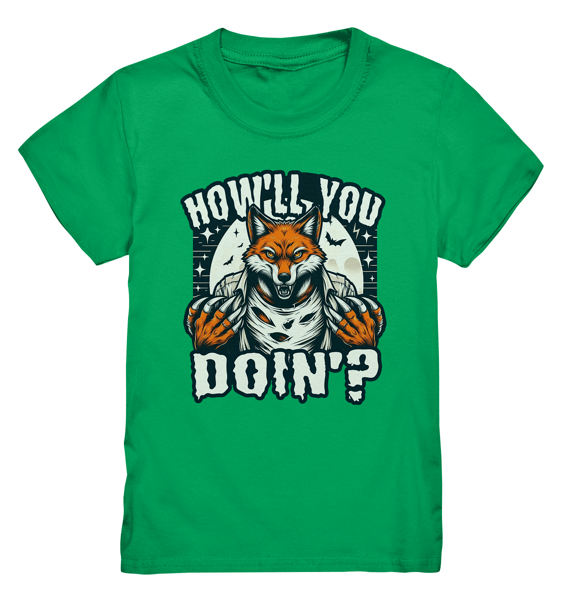Howl You Doin' – Der wilde Fuchs im Mondlicht! - Kids Premium Shirt - FaunaFeels Onlineshop Kids & Babys