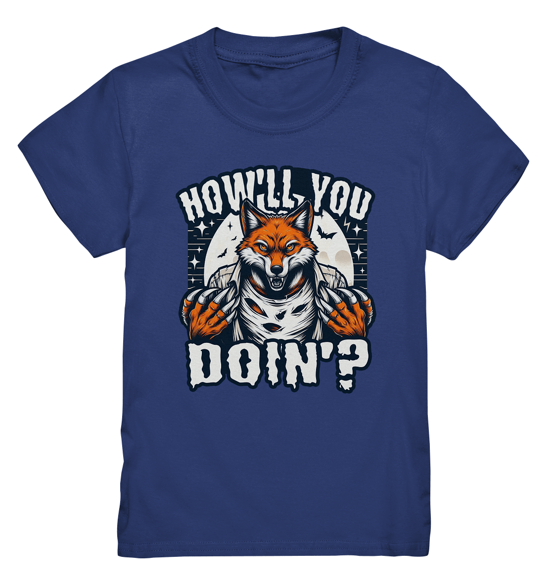 Howl You Doin' – Der wilde Fuchs im Mondlicht! - Kids Premium Shirt - FaunaFeels Onlineshop Kids & Babys