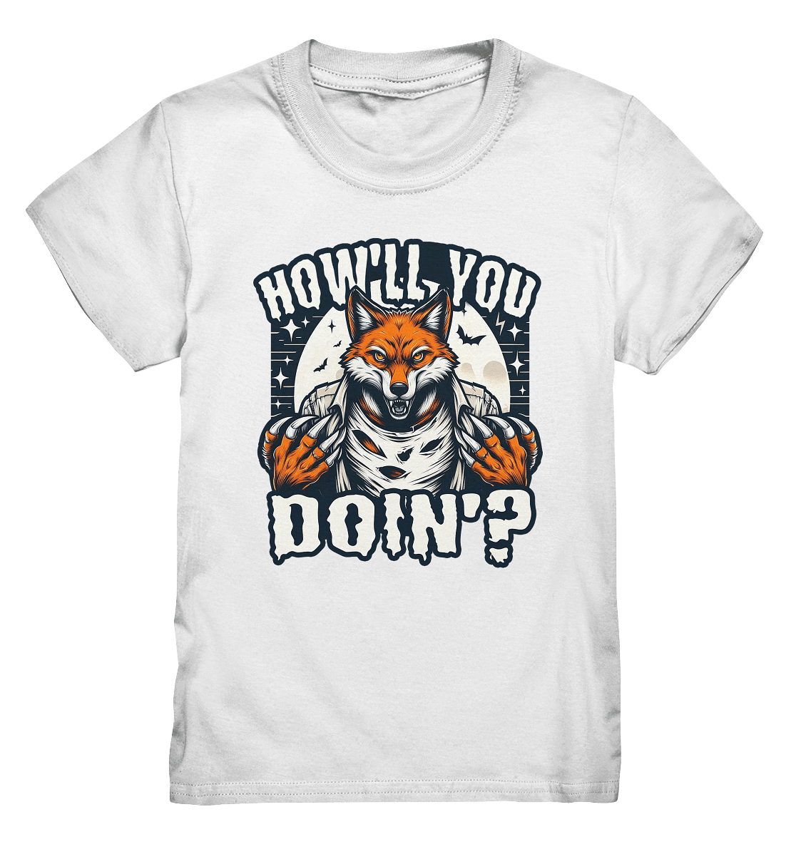 Howl You Doin' – Der wilde Fuchs im Mondlicht! - Kids Premium Shirt - FaunaFeels Onlineshop Kids & Babys