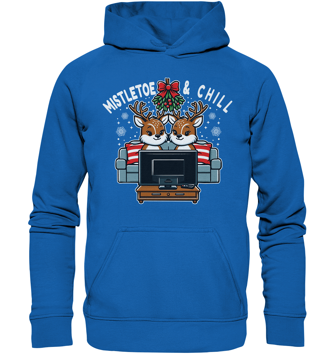 Mistletoe & Chill – Festliche Gemütlichkeit mit süßen Rentieren! - Premium T-Shirt - Kids Premium Hoodie - FaunaFeels Onlineshop Kids & Babys