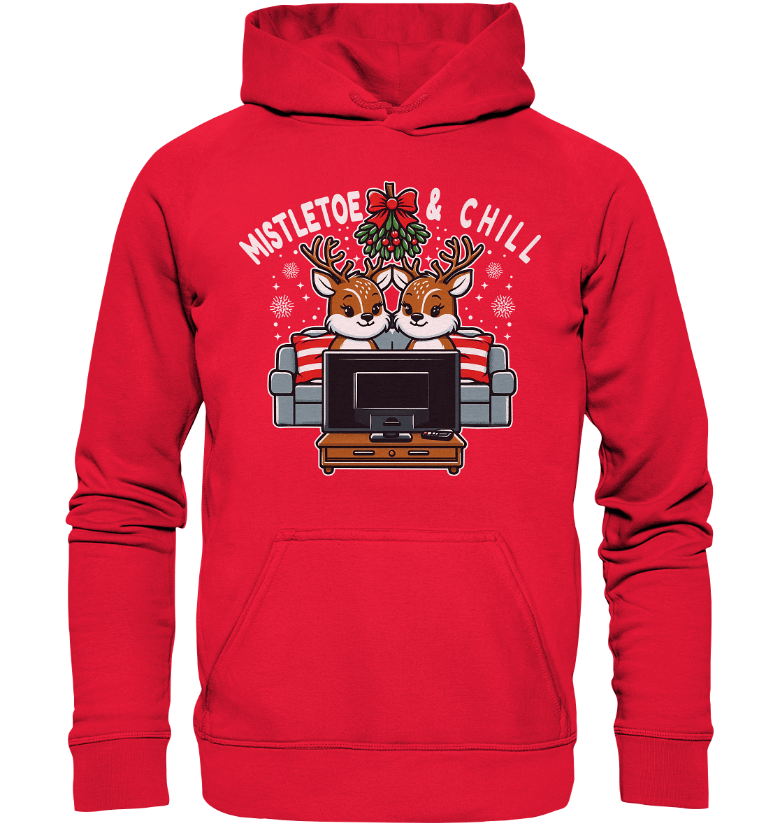 Mistletoe & Chill – Festliche Gemütlichkeit mit süßen Rentieren! - Premium T-Shirt - Kids Premium Hoodie - FaunaFeels Onlineshop Kids & Babys