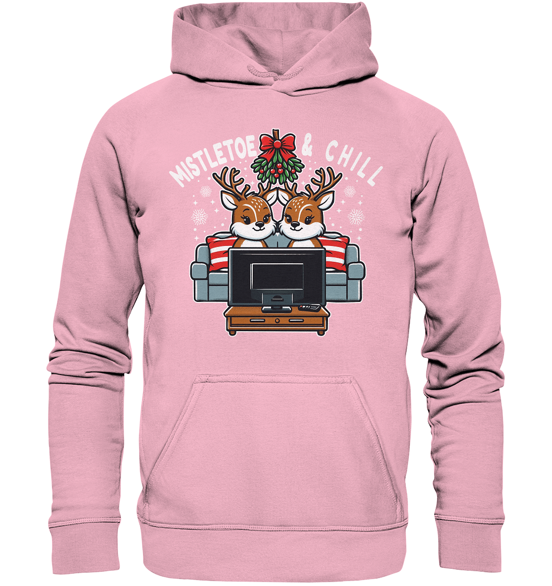 Mistletoe & Chill – Festliche Gemütlichkeit mit süßen Rentieren! - Premium T-Shirt - Kids Premium Hoodie - FaunaFeels Onlineshop Kids & Babys