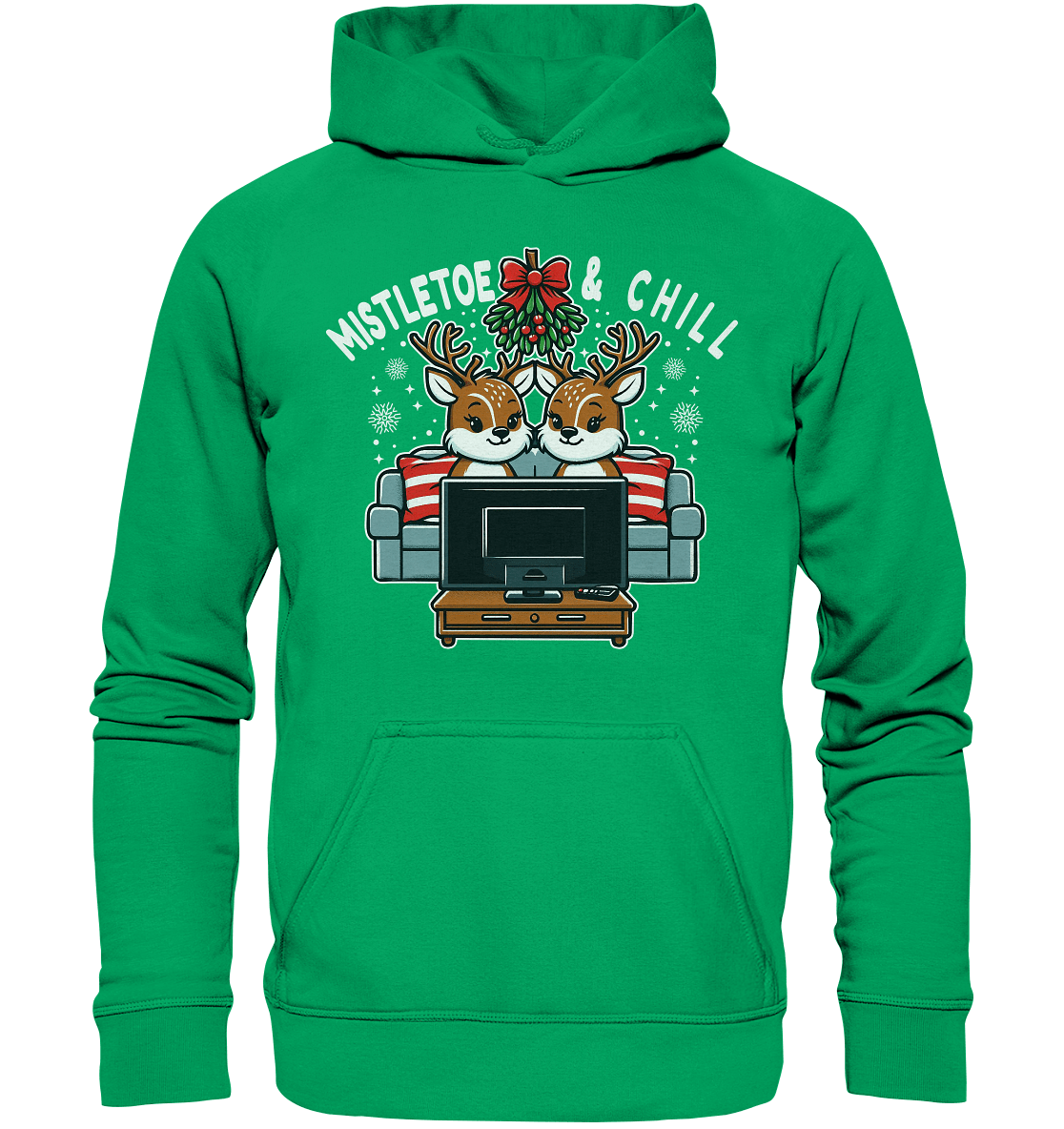 Mistletoe & Chill – Festliche Gemütlichkeit mit süßen Rentieren! - Premium T-Shirt - Kids Premium Hoodie - FaunaFeels Onlineshop Kids & Babys