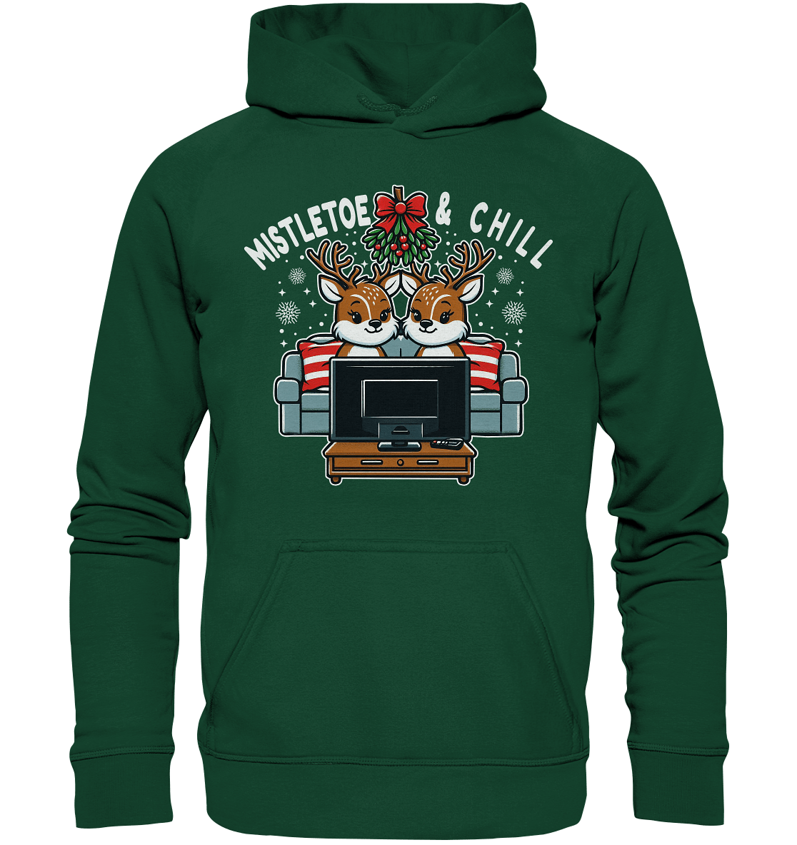 Mistletoe & Chill – Festliche Gemütlichkeit mit süßen Rentieren! - Premium T-Shirt - Kids Premium Hoodie - FaunaFeels Onlineshop Kids & Babys