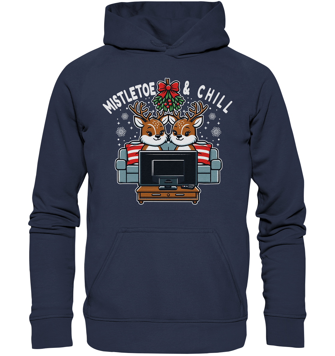 Mistletoe & Chill – Festliche Gemütlichkeit mit süßen Rentieren! - Premium T-Shirt - Kids Premium Hoodie - FaunaFeels Onlineshop Kids & Babys