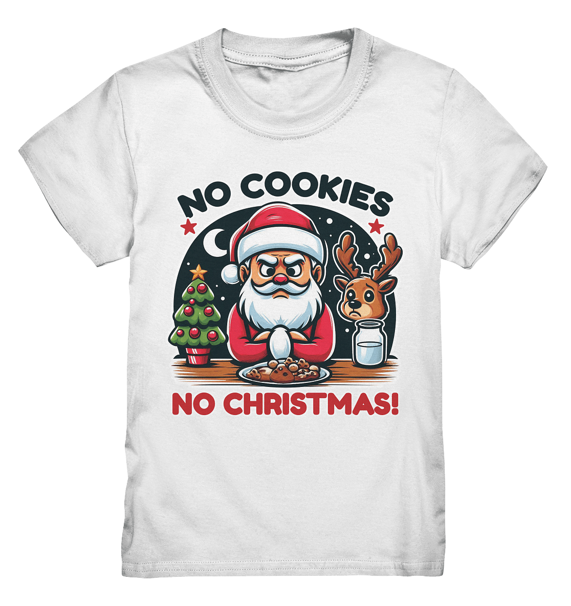 No Cookies, No Christmas – Der hungrige Weihnachtsmann! - Kids Premium Shirt - FaunaFeels Onlineshop Kids & Babys