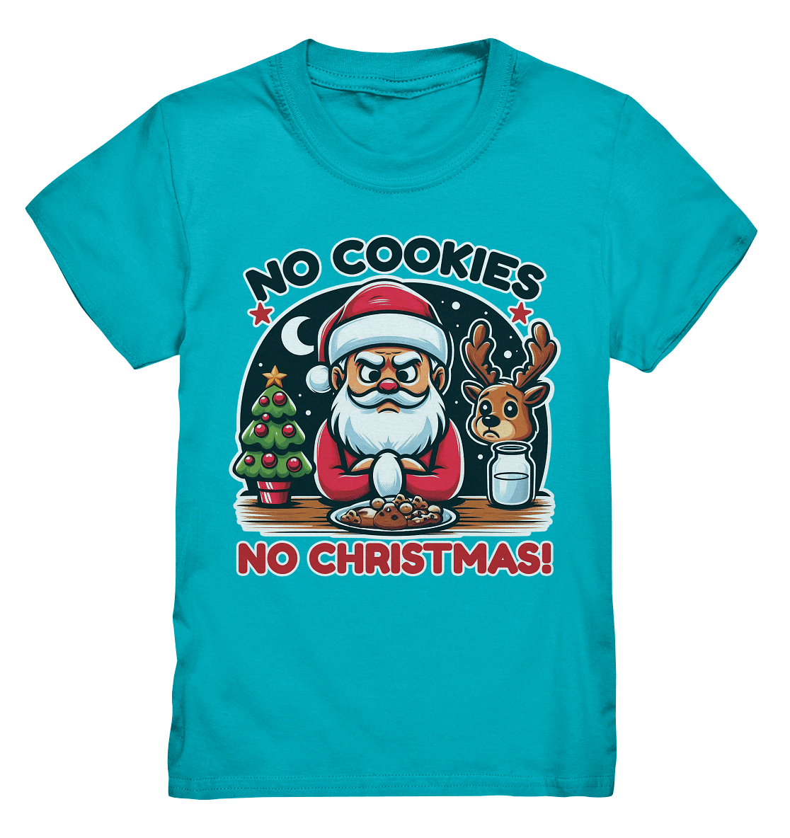 No Cookies, No Christmas – Der hungrige Weihnachtsmann! - Kids Premium Shirt - FaunaFeels Onlineshop Kids & Babys
