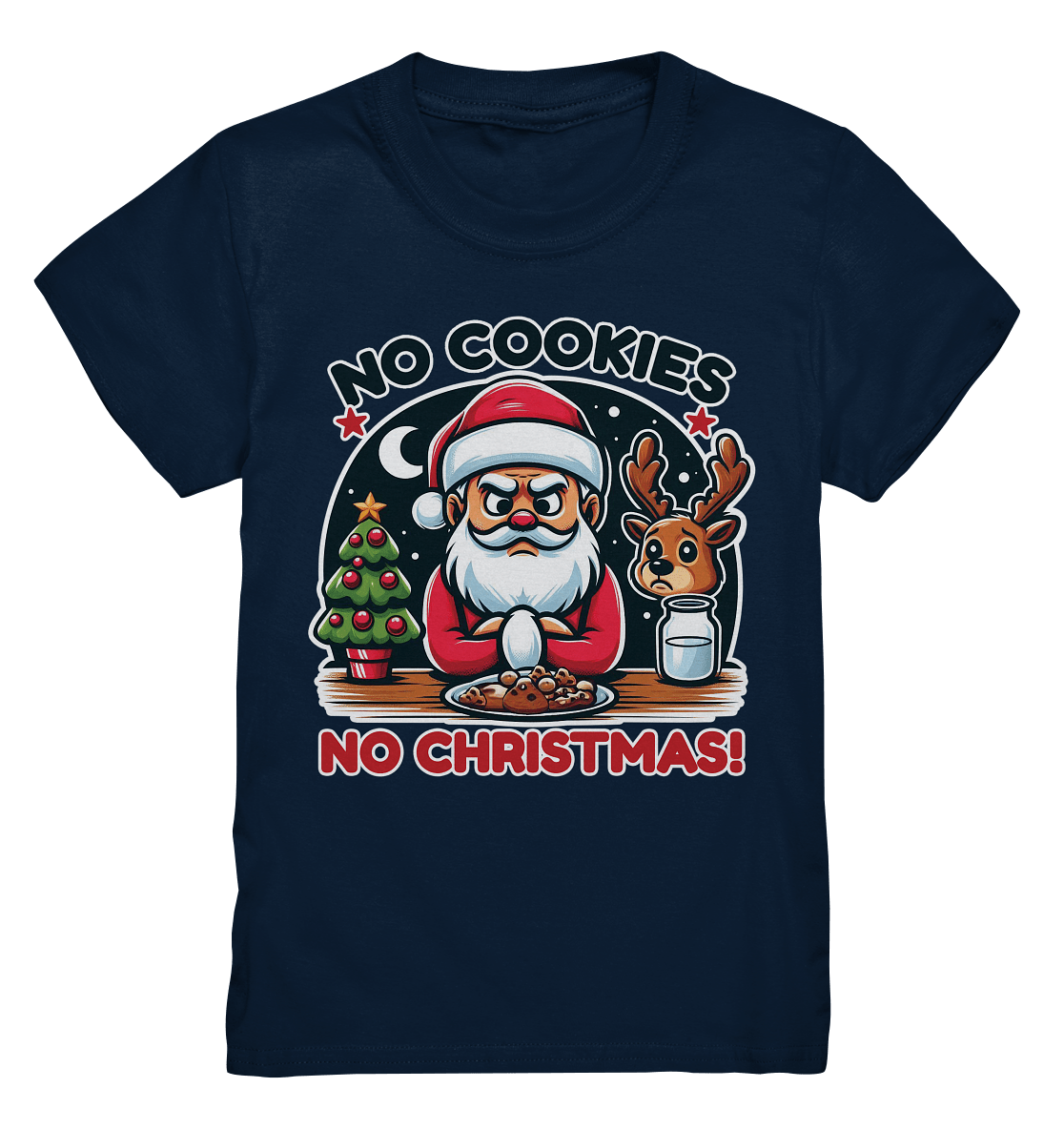 No Cookies, No Christmas – Der hungrige Weihnachtsmann! - Kids Premium Shirt - FaunaFeels Onlineshop Kids & Babys