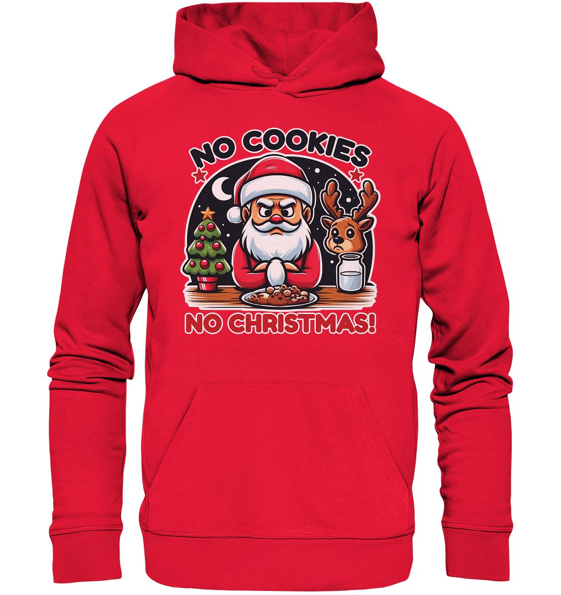 No Cookies, No Christmas – Der hungrige Weihnachtsmann! - Premium Unisex Hoodie - FaunaFeels Onlineshop Hoodies