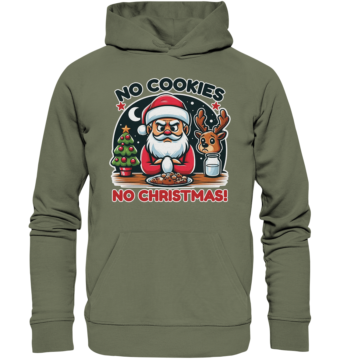 No Cookies, No Christmas – Der hungrige Weihnachtsmann! - Premium Unisex Hoodie - FaunaFeels Onlineshop Hoodies